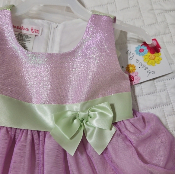 Jessica Ann Lavender dress 12  months - Picture 4 of 4